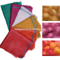 40*60, yellow green red pe raschel mesh bag for potato onion and firewood